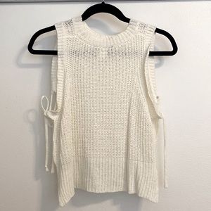 Cream Crochet Crop Top